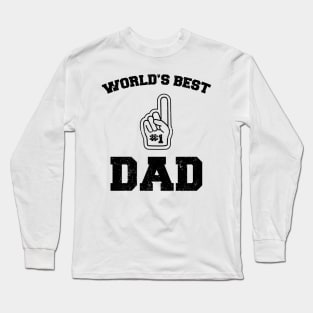 World's Best Dad Father's Day Daddy Sport Distressed Long Sleeve T-Shirt